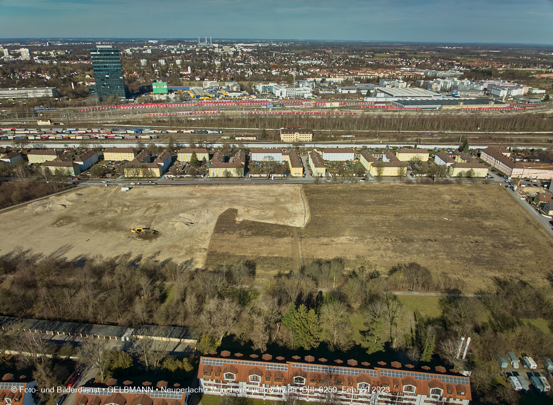 20.02.2023 - Copterfotos und Luftbilder von Berg am Laim